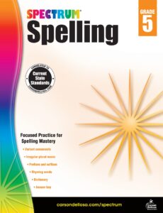 Spectrum Spelling Workbook Grade 5