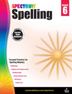 Spectrum Spelling Workbook Grade 6