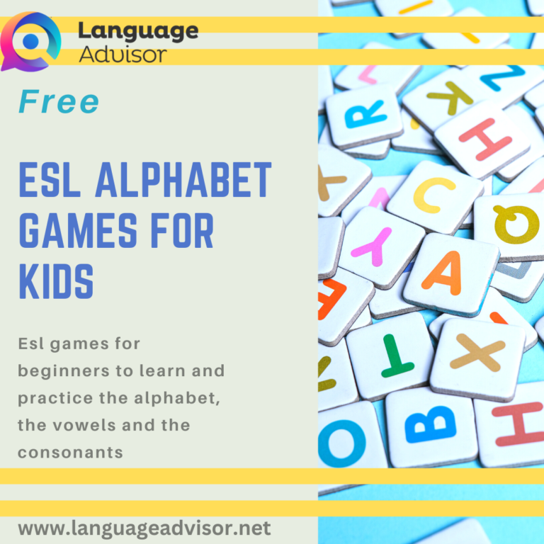 Esl Alphabet Game for Kids