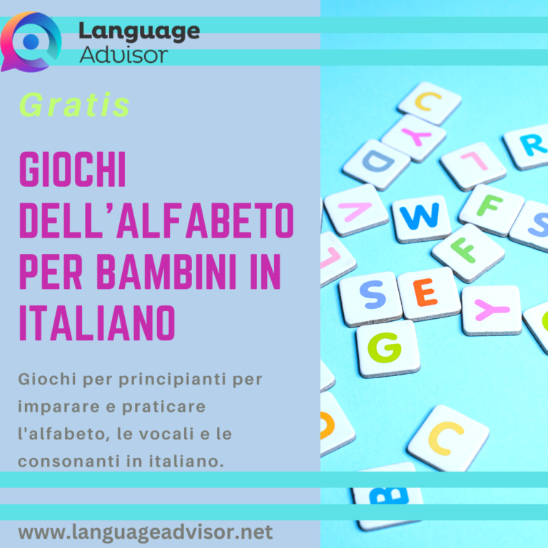 Giochi dell’Alfabeto per Bambini in italiano