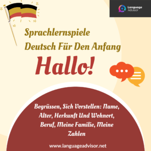 Sprachlernspiele Deutsch Für Den Anfang: Hallo!