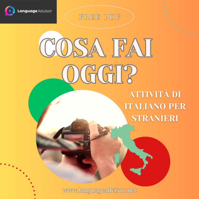 Italian as second language: Cosa fai oggi?