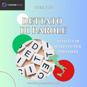 Italian as second language: Dettato di parole