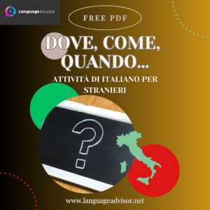 Italian as second language: Dove, come, quando…