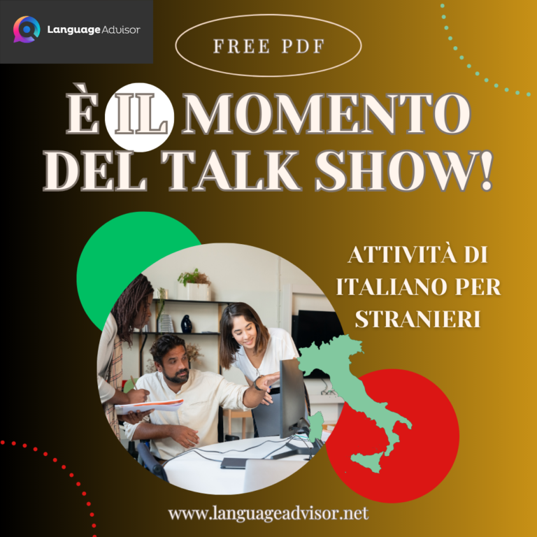 Italian as a second language: È il momento del TALK SHOW!
