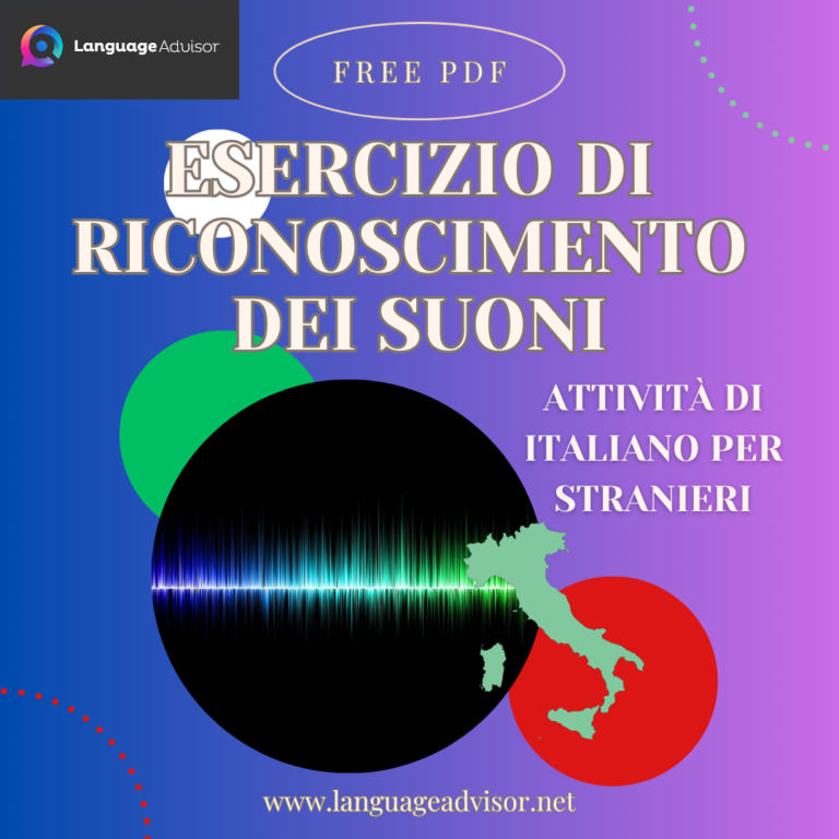 Italian as second language: Esercizio di riconoscimento dei suoni