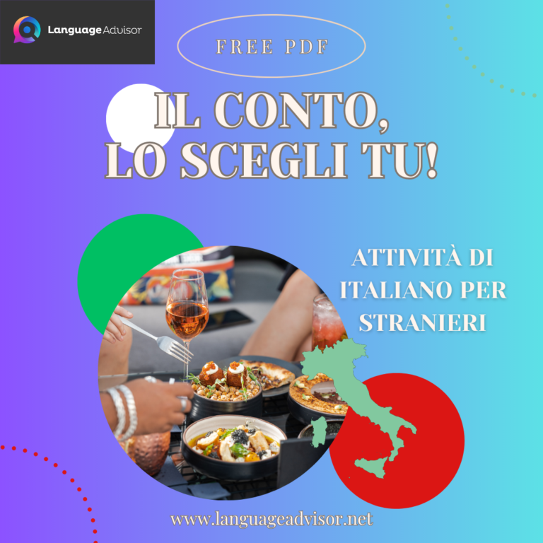 Italian as a second language: Il conto, lo scegli tu!