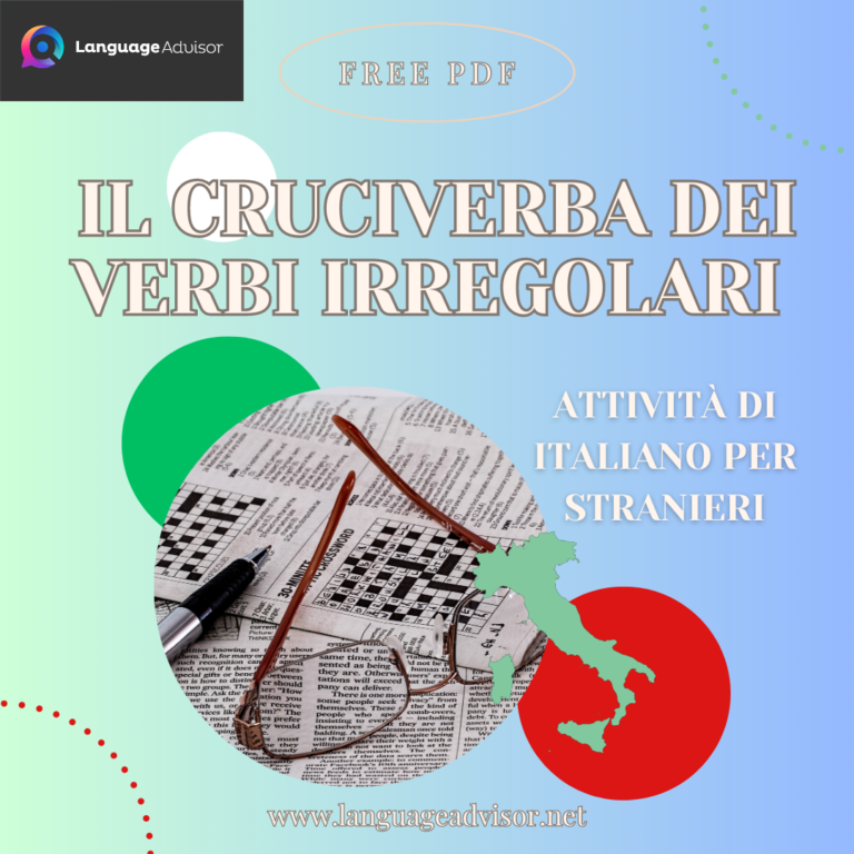 Italian as a second language: Il cruciverba dei verbi irregolari