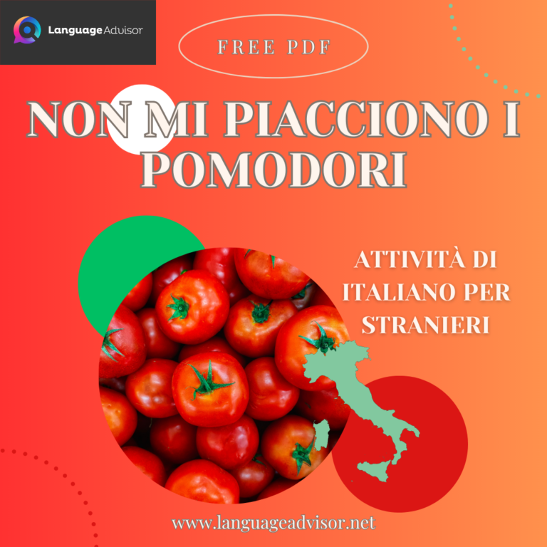 Italian as second language: Non mi piacciono i pomodori…