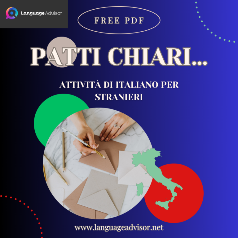 Italian as second language: Patti chiari…
