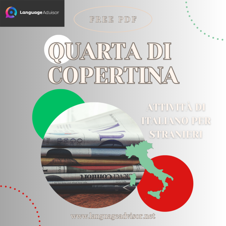 Italian as second language: Quarta di copertina