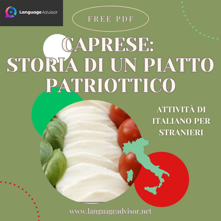 Italian as second language: Caprese: storia di un piatto patriottico