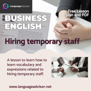 Business English Lesson: Hiring temporary staff