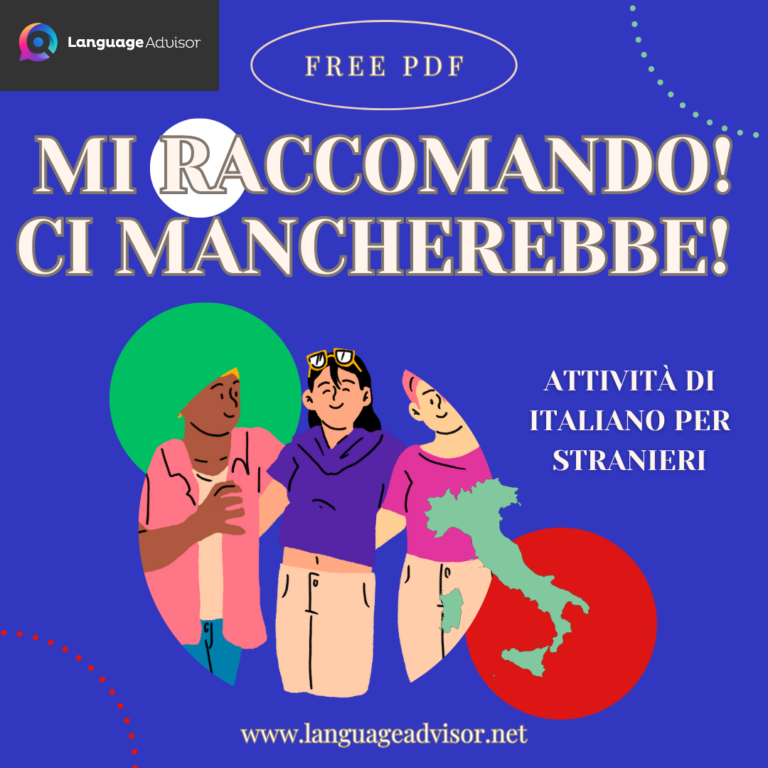Italian as second language: Mi raccomando!