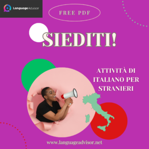 Italian as a second language: Siediti!