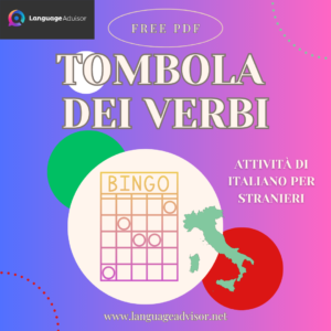 Italian as second language: Tombola dei verbi