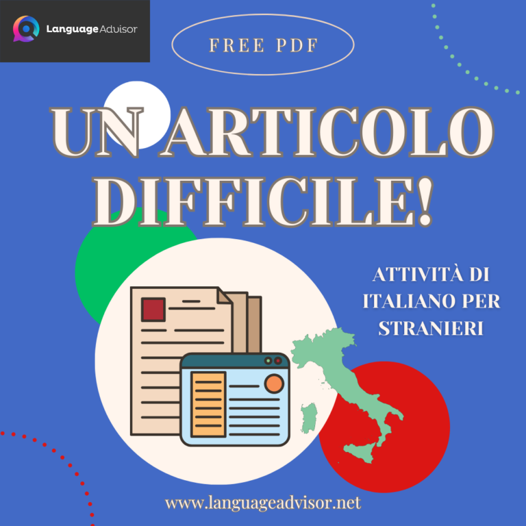 Italian as second language – Un articolo difficile!