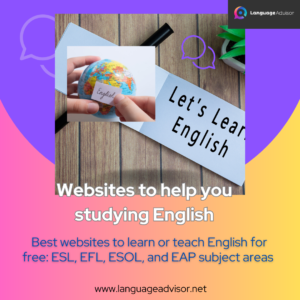 Websites to help you studying English