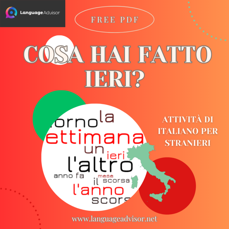 Italian as second language – Cosa hai fatto ieri?