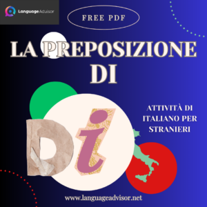 Italian as second language – La preposizione DI