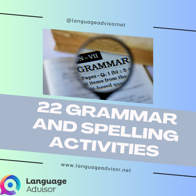 22 Grammar and Spelling Activities