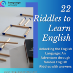 22 Riddles to Learn English
