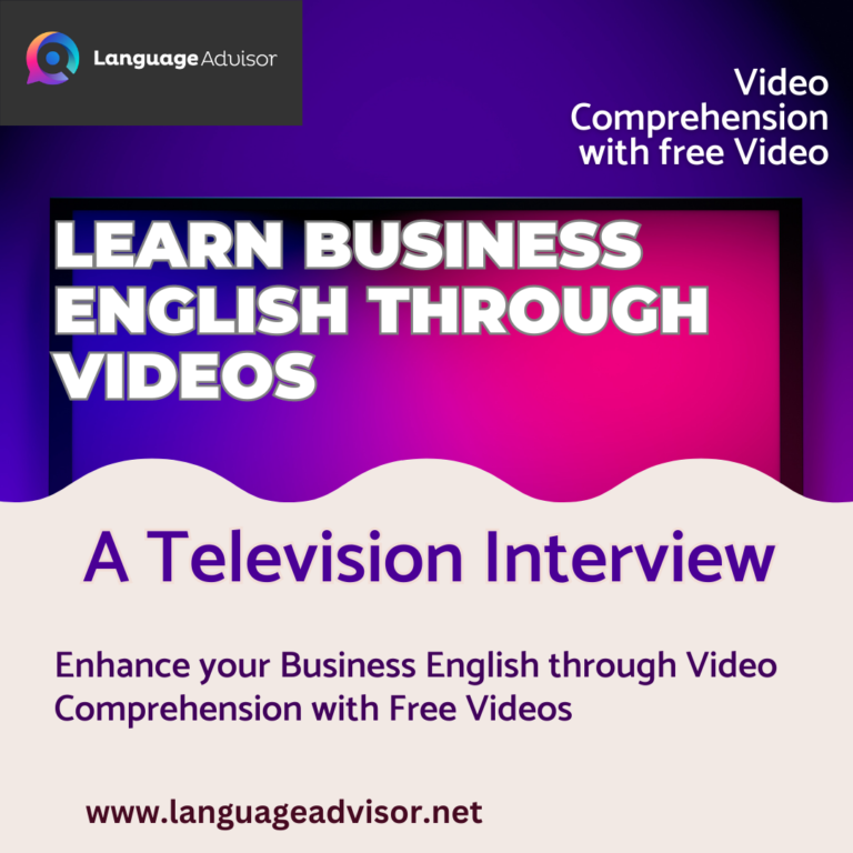 Learn Business English Through Videos – A Television Interview