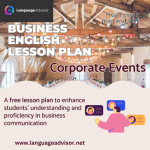 Business English Lesson Plan: Corporate Events