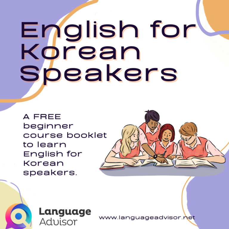 English for Korean Speakers – Beginner
