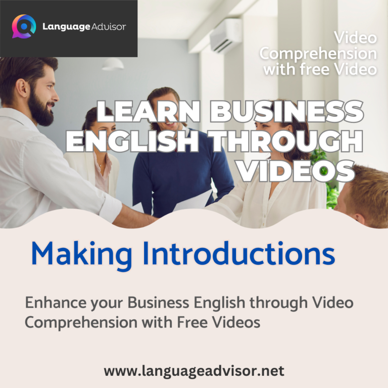Learn Business English Through Videos – Making Introductions