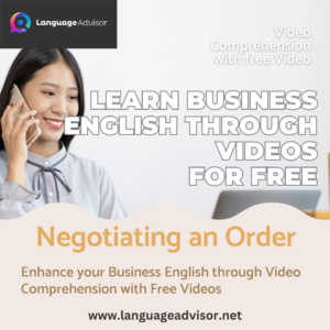 Learn Business English Through Videos – Negotiating an Order