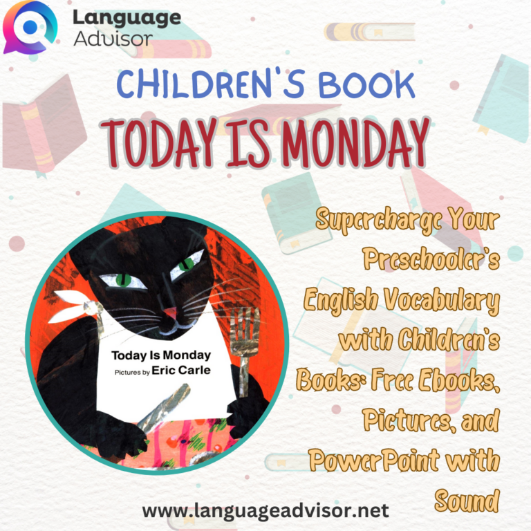 Children’s book – Today is Monday