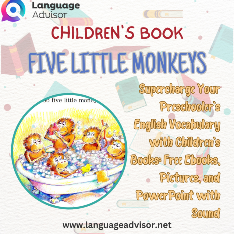 Children’s book – Five little monkeys