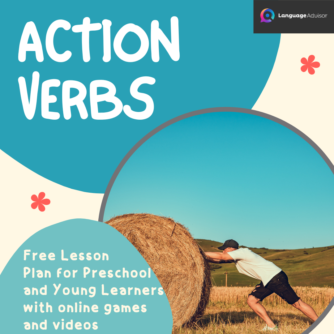 Action Verbs Display Poster Flashcards PDF Language Advisor