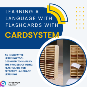 Learning a language with flashcards with Cardsystem
