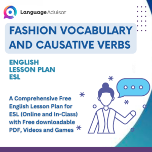 Fashion Vocabulary and Causative Verbs- Lesson Plan for ESL