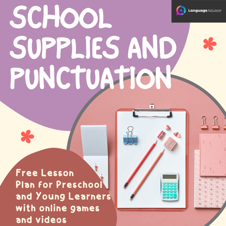 School Supplies and Punctuation – Lesson Plan Young Learners