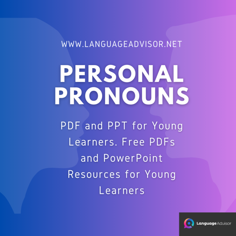 Personal Pronouns – PDF and PPT for Young Learners