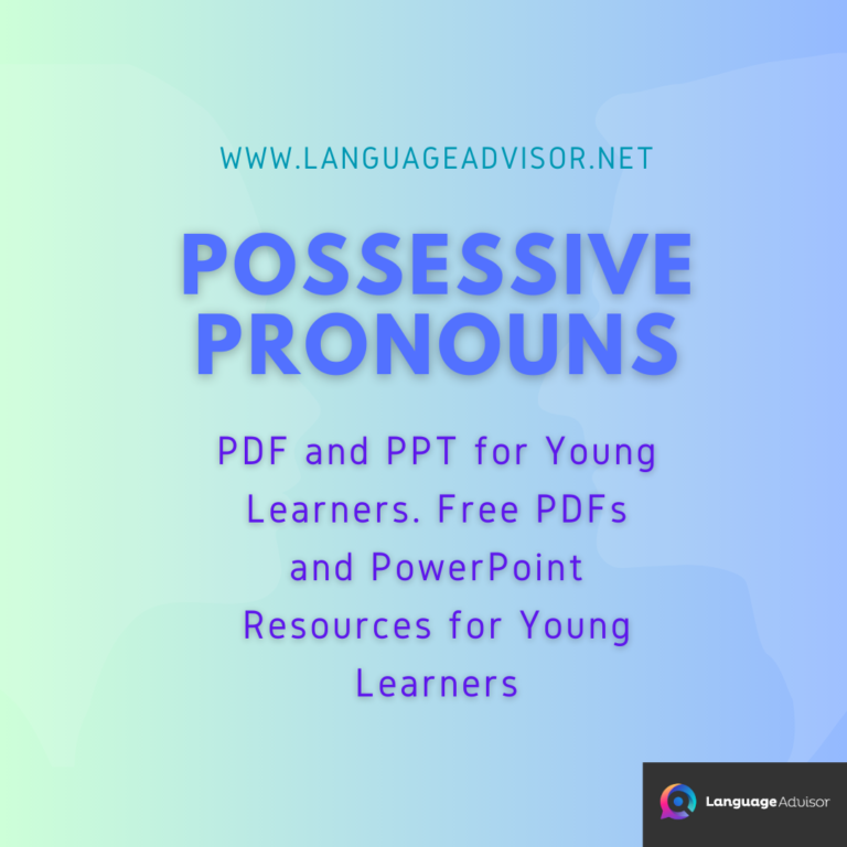 Possessive Pronouns – PDF and PPT for Young Learners