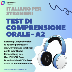 Test di Comprensione Orale – Italiano A2