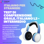 Test di ComprensionE Orale, Italiano L2 - Intermedio