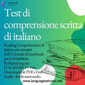 Test di comprensione scritta di italiano – Livello B1