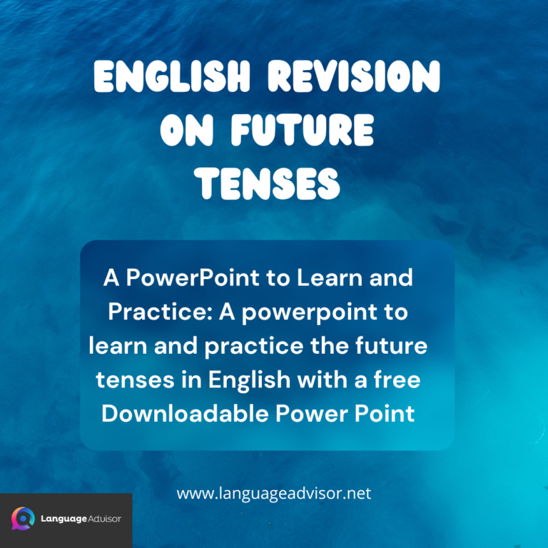 English Revision on Future Tenses