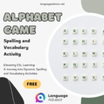 ALPHABET GAME- Spelling and Vocabulary Activity