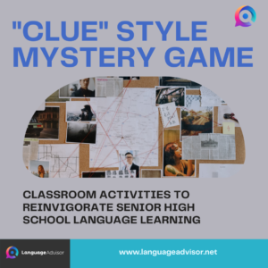 “CLUE” STYLE MYSTERY GAME