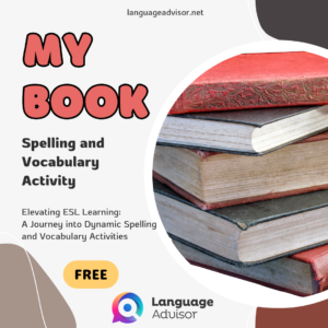 MY BOOK – Spelling and Vocabulary Activity
