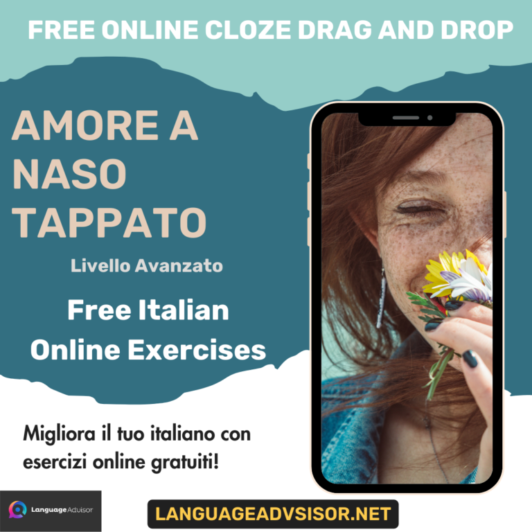Amore a naso tappato – Free Italian Cloze