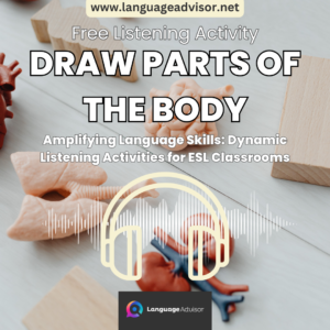 DRAW PARTS OF THE BODY – Listening Activity