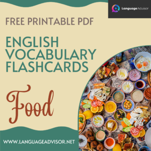 English Vocabulary Flashcards: Food