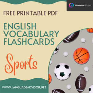 English Vocabulary Flashcards: Sports